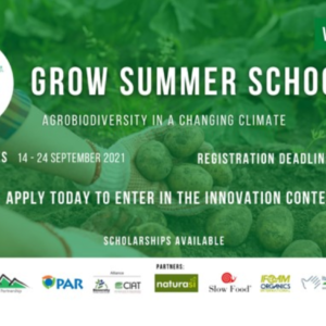 2021年【Grow Summer School－氣候變遷中的農業生物多樣性】課程，開始報名囉！