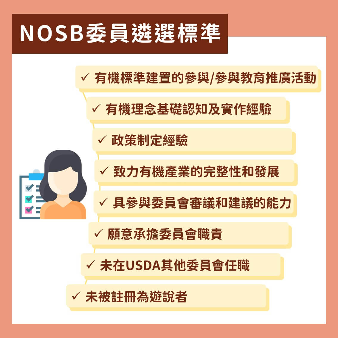 你認識美國國家有機標準委員會(NOSB)嗎？Part 1