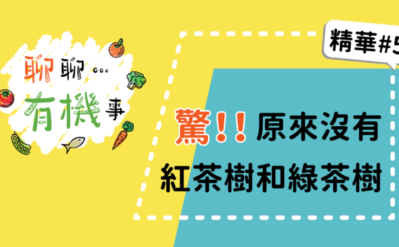 【聊聊有機事精華#5】驚！原來沒有紅茶樹和綠茶樹！