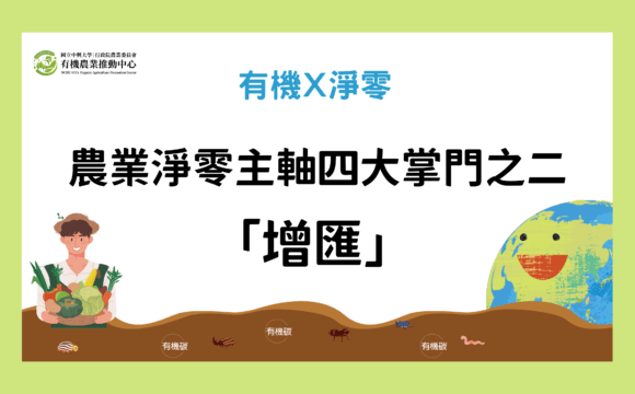 農業淨零主軸四大掌門之二-「增匯」