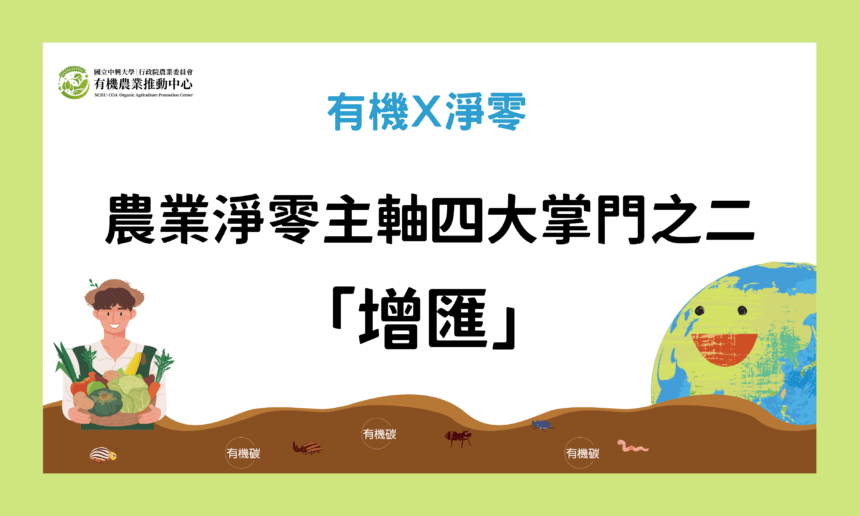 農業淨零主軸四大掌門之二-「增匯」