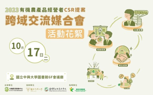 2023「有機農產品經營者CSR提案 跨域交流媒合會」活動花絮