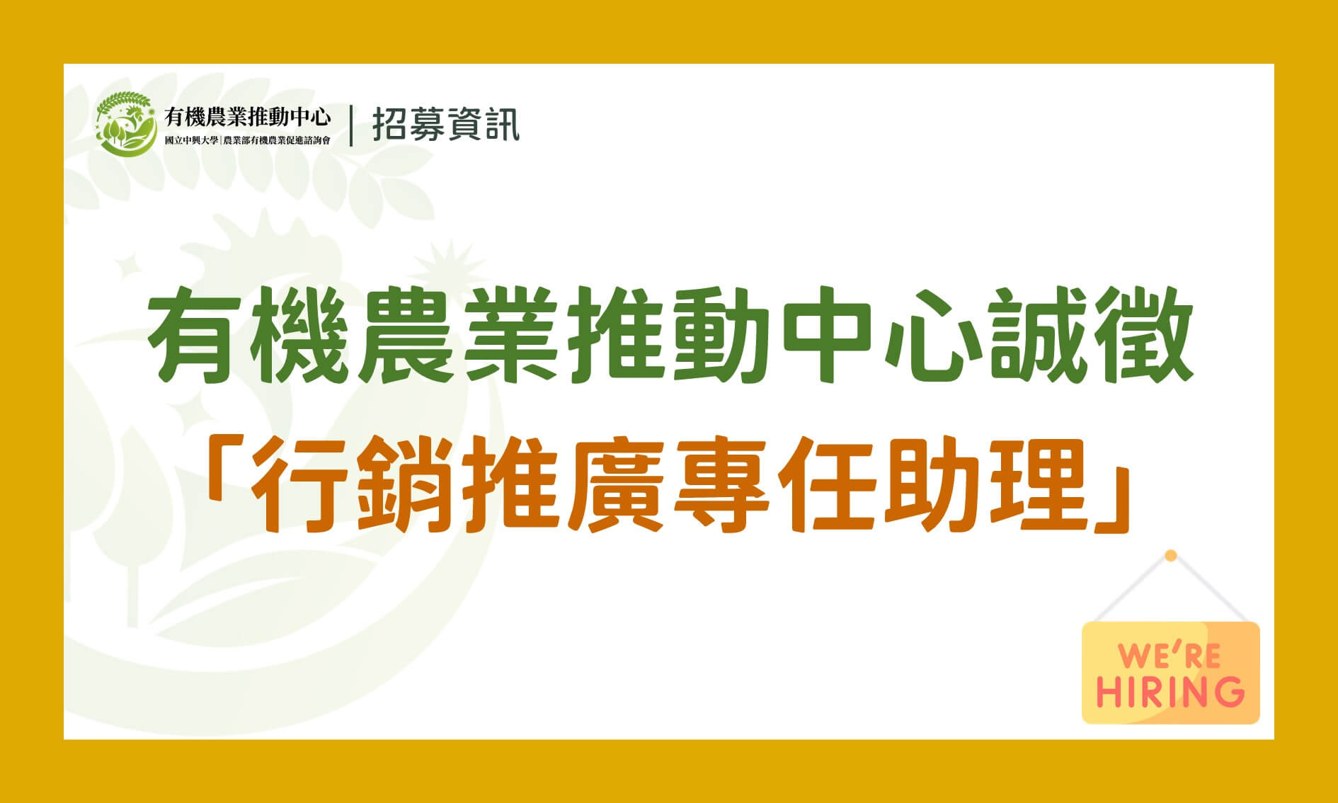 官網招募縮圖 行銷推廣